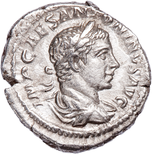 A.D. 218-222 Elagabalus Silver Denarius Main Image