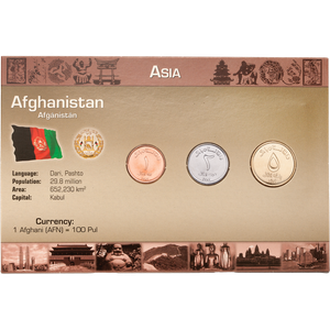 Afghanistan Coin Set in Custom Holder Main Image