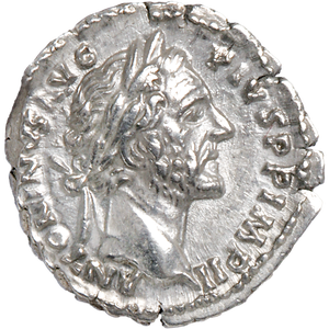 A.D. 138-161 Antoninus Pius Silver Denarius Main Image