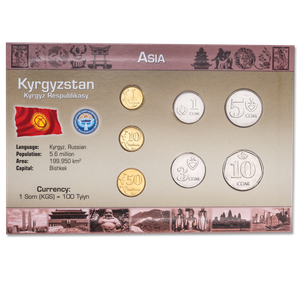 Kyrgyzstan Coin Set in Custom Holder Main Image