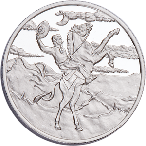 Western Cowboy Silver Round Main Image