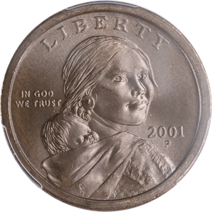 2001-P Sac$ Imp Anl SintrdPlch PCGS MS68 Main Image