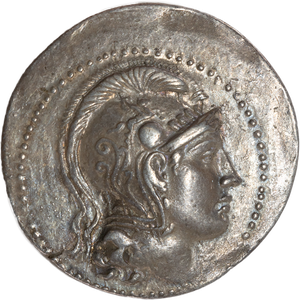 166-63BC New Owl Silver Tetradrachm XF Main Image
