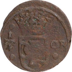 1637-1654 Sweden Queen Christina 1/4 Ore Main Image