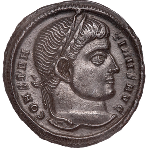 A.D. 310-337 Constantine the Great Bronze Follis, Votive Reverse Main Image