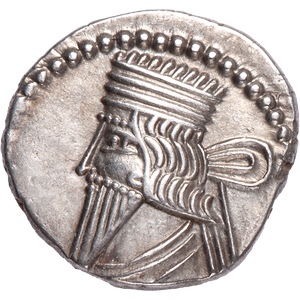 A.D. 78-120 Pakoros I Silver Drachm Main Image