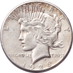 1926-S Peace Dollar in Deluxe Holder Main Image