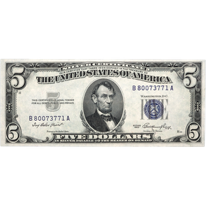 1953 Last $5 Silver Certificate Type Main Image