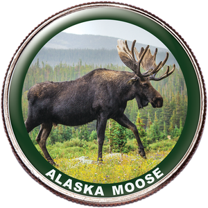 Alaska Moose Colorized Kennedy Half Dollar Main Image