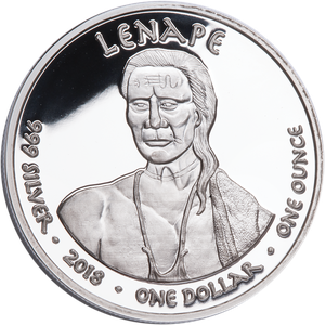 2018 Jamul Nation Lenape & Thoroughbred Horses Silver Dollar Main Image