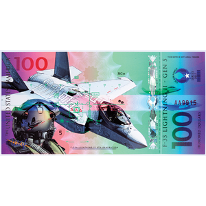 Colorful U.S. Fighter Jets Polymer Notes Main Image