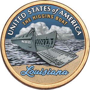 2023 Colorized Louisiana U.S. Innovation Dollar Main Image