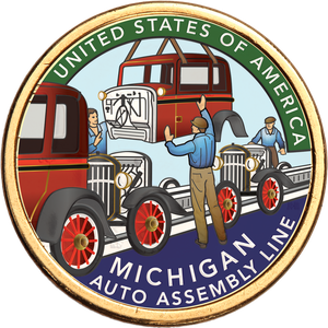 2025 Colorized Michigan U.S. Innovation Dollar Main Image