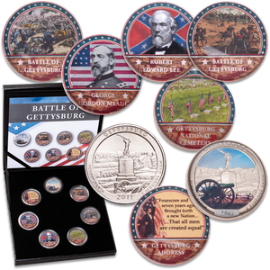 Gettysburg Colorized National Park Quarter Set Main Image