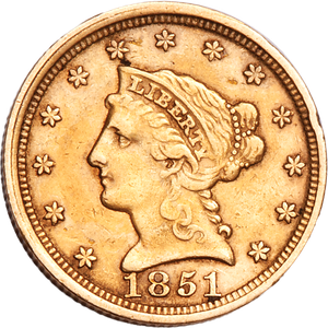 1850-1861 Gold $2.50 Liberty Head Main Image