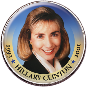 Colorized First Spouses of America Half Dollar - Hillary Clinton Main Image