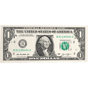 2013 $1 Federal Reserve Note with 911 Serial Number Main Image