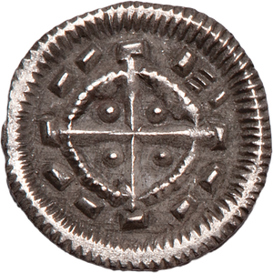 HUNGARY. 1131, Denar, Silver - NGC MS61 - Vak Béla, Bela II