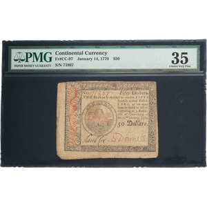 1779 $50 Continental Currency Main Image