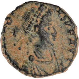 Ancient Bronze and Copper - Roman Imperial Bronze - AD383-408 VF Main Image