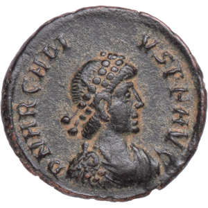 Ancient Bronze and Copper - Roman Imperial Bronze - AD383-408 XF Main Image