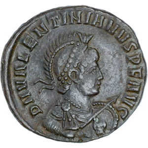 A.D. 375-392 Valentinian II Bronze Reduced Follis Main Image