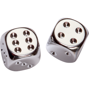 Pair of Silver-Plated Dice Main Image