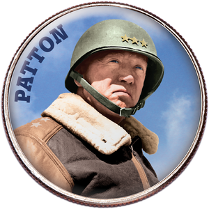 General George S. Patton Colorized Kennedy Half Dollar Main Image