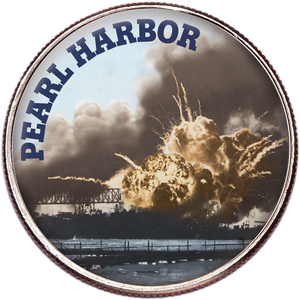 Pearl Harbor Colorized Kennedy Half Dollar Main Image