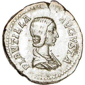 A.D. 202-205 Plautilla Silver Denarius Main Image
