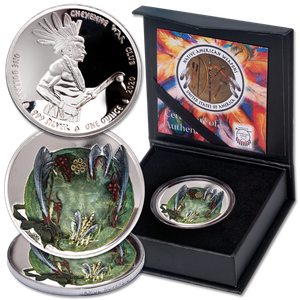 2020 Jamul 1 oz. Silver $1 Weapons Cheyenne War Club & War Shield Main Image