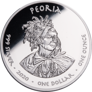 2020 Jamul Nation Peoria & Tiger Salamander Silver Dollar Main Image