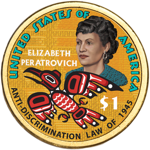 2020 Native American Dollar with Colorized Reverse Main Image
