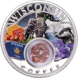 2024 Mesa Grande Tribe 1 oz. Silver U.S. Treasures Series - Wisconsin Main Image