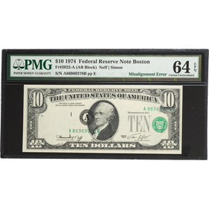 1974 $10 Federal Reserve Note Main Image