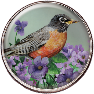 50 State Birds & Flowers - Wisconsin Main Image