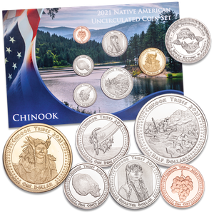 2021 Jamul Indian Coin Set - Chinook Tribe Main Image