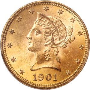 1901 Gold $10 Liberty Head Main Image