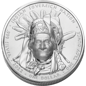 2022 Oglala Lakota Sioux 1 oz. Silver Dollar Geronimo Main Image