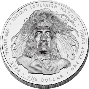 2024 Oglala Lakota Sioux 1 oz. Silver $1 Red Cloud Main Image
