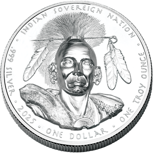 2025 Oglala Lakota Sioux 1 oz. Silver $1 Chief Black Hawk Main Image