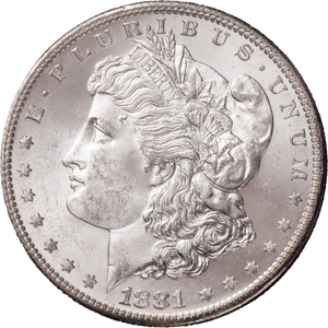 1881-S Morgan Dollar in Deluxe Holder Main Image
