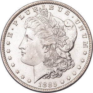 1885-O Morgan Silver Dollar in Holder Main Image