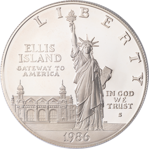 1986 Statue of Liberty Silver Dollar Main Image