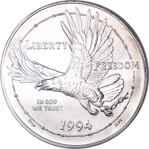 1994 Prisoner of War Silver Dollar Main Image