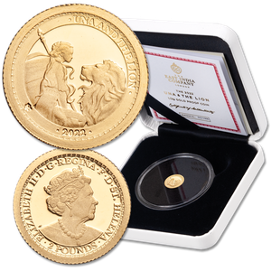 2022 Saint Helena 1/2 gram Gold 2£ Una & The Lion Main Image