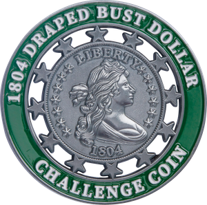 1804 Draped Bust Dollar Challenge Coin Main Image