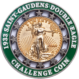 1933 $20 Saint-Gaudens Gold Piece Challenge Coin Main Image