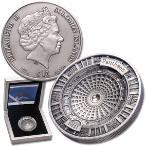 2021 Solomon Islands 100 gram Silver $10 Pantheon Main Image