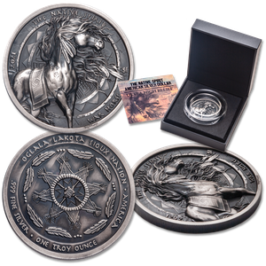 2021 1 oz. Silver Native Spirit War Horse Dollar Main Image